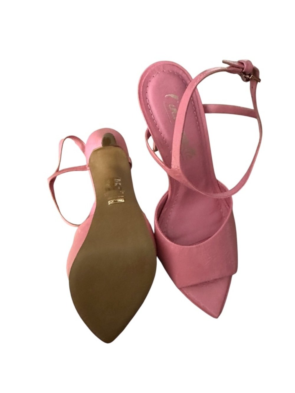 L’intervalle Pink Pointed-Toe Ankle-Strap Heels - Picture 3 of 3